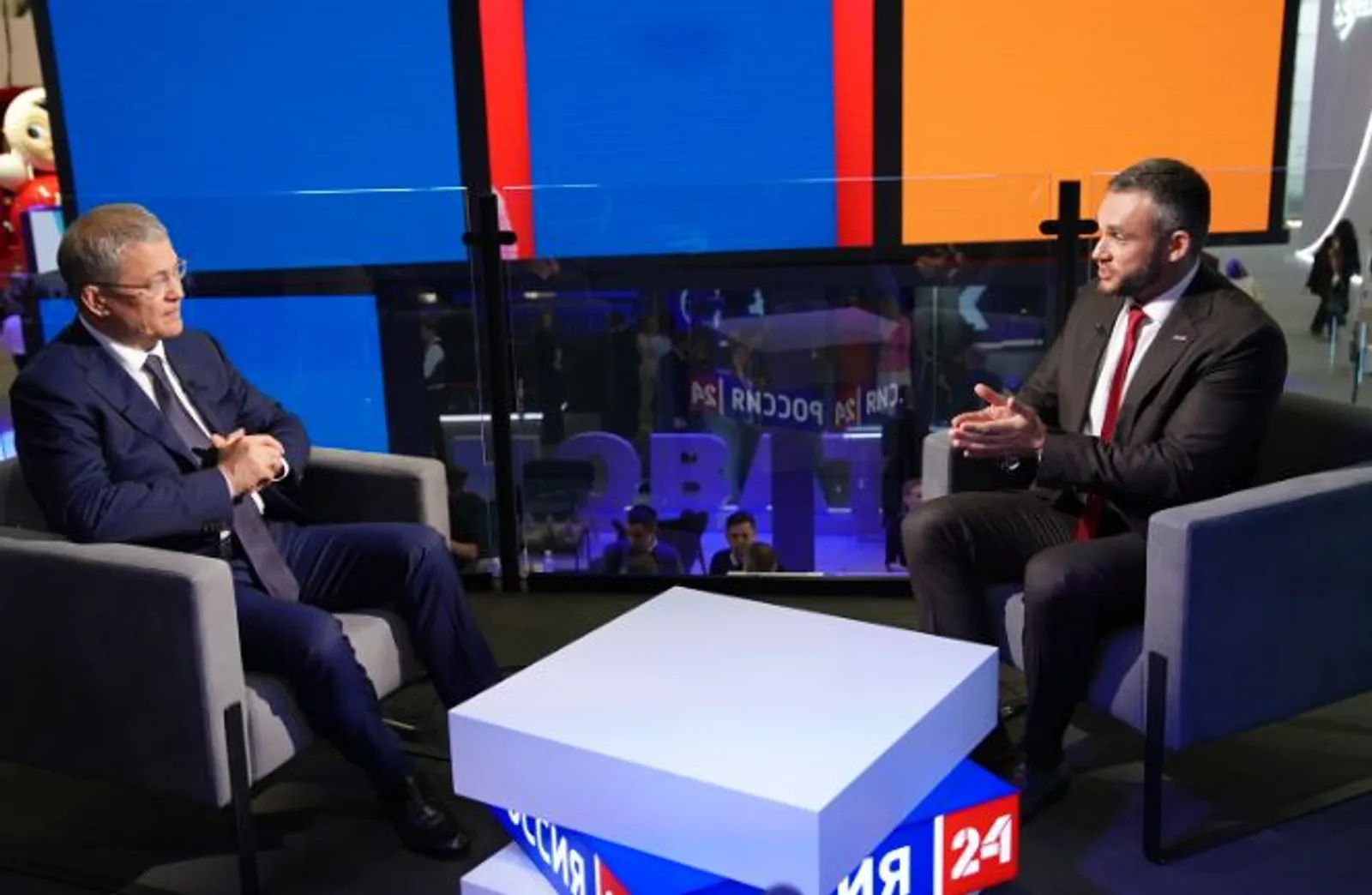 Интервью Радия Хабирова телеканалу «Россия 24» на ПМЭФ