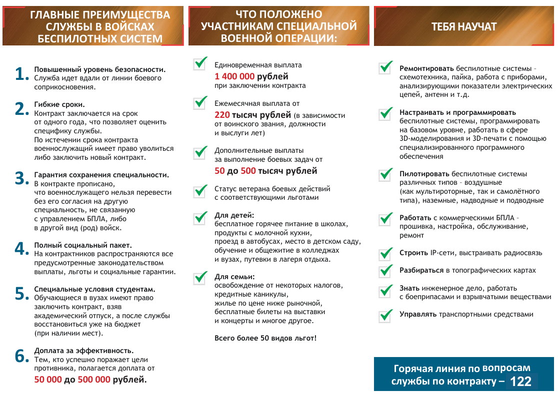 Служи по контракту в войсках беспилотных систем